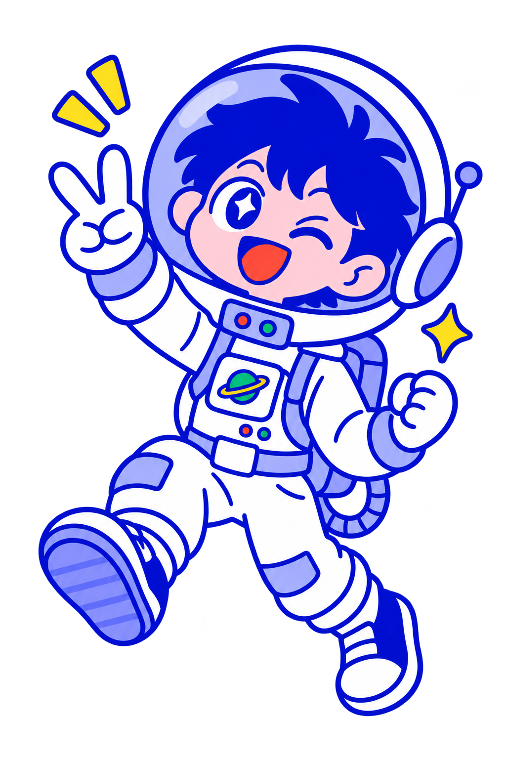 Young explorer ready for coding adventures